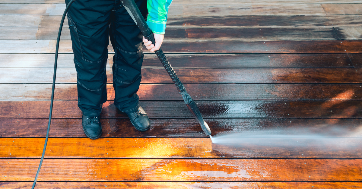 Deck Pressure Washing